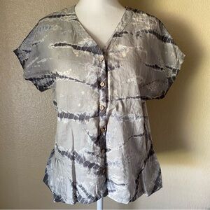 New XCVI Linen Blend Top